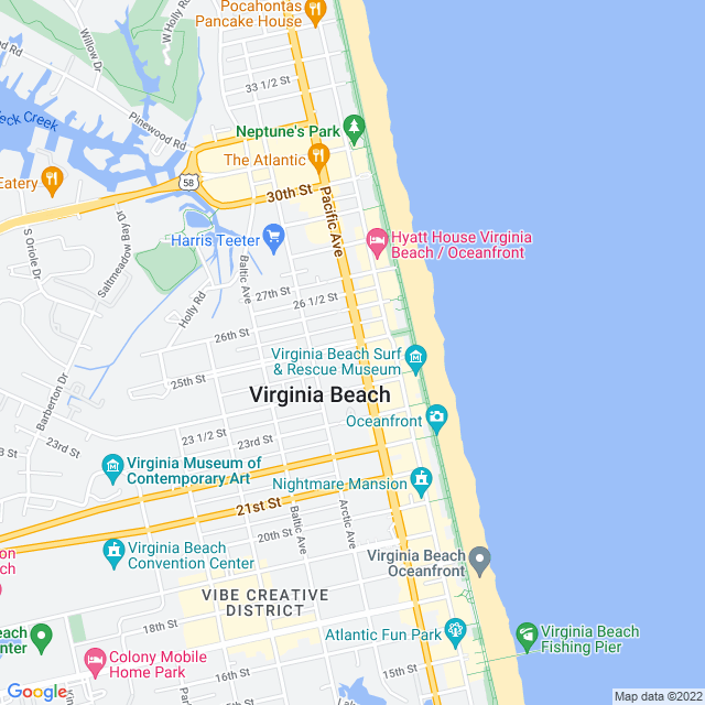 Map of business location
