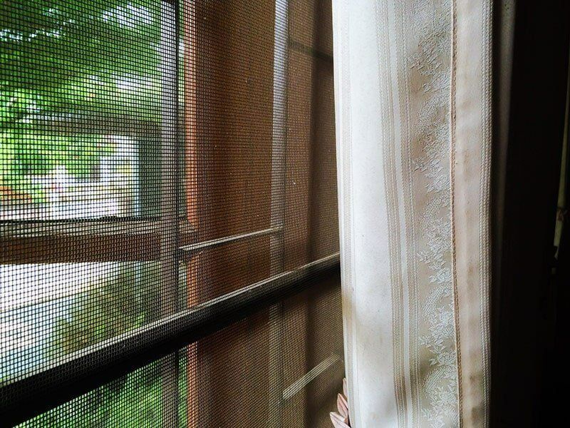 A Close Up of a Window With a Screen on It — Southside Glass & Aluminium In Bentley Park, QLD 