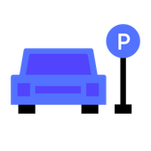 Parking lot sweeping icon