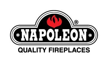 Napoleon quality fireplaces logo on a white background