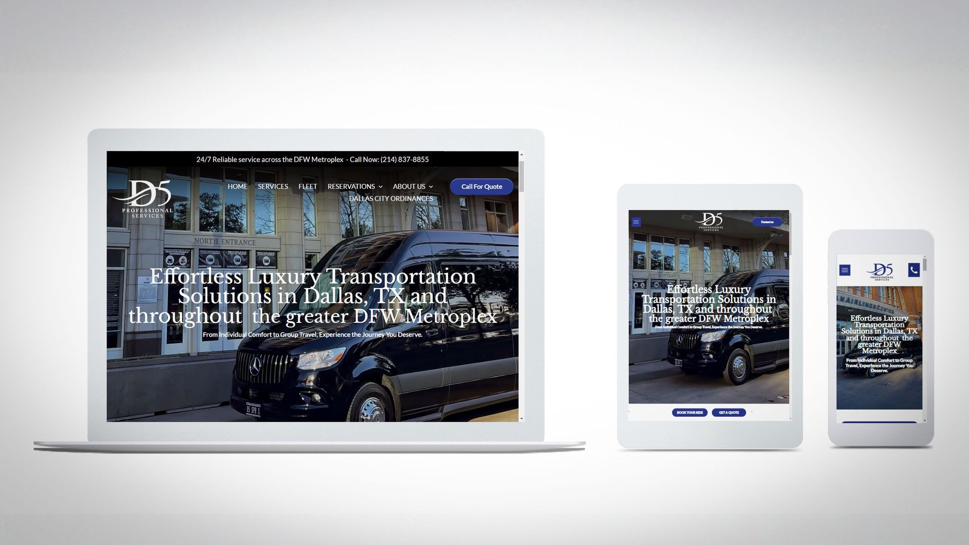 Limo Website Design RJS Media Consulting
