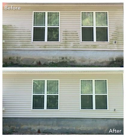 before and after of house siding