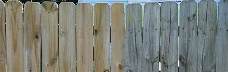 before and after wooden fence