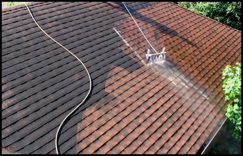 softwashing a roof
