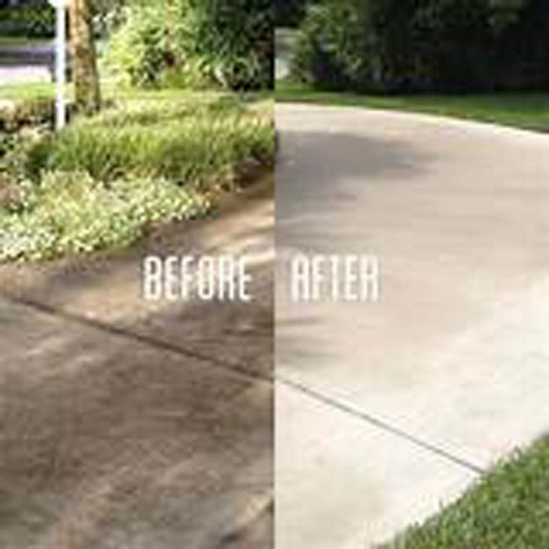 before and after sidewalk