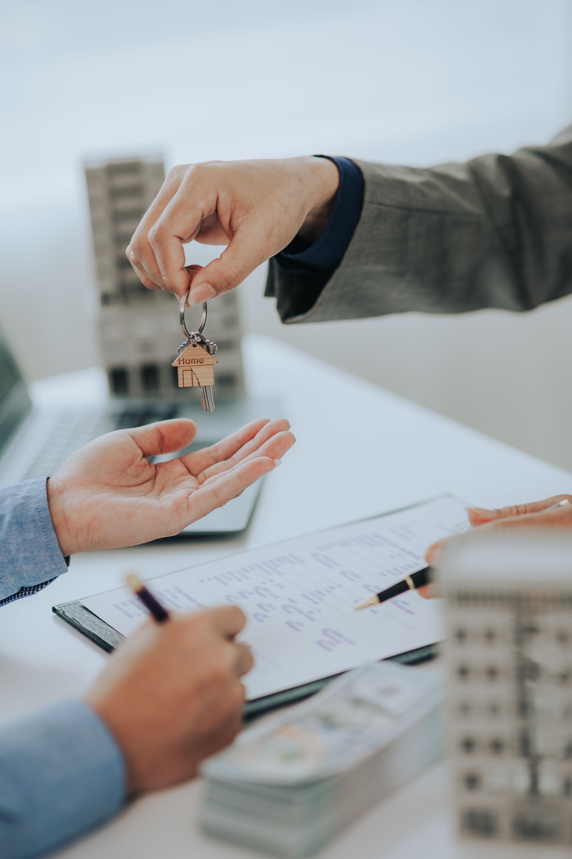 Property managers working