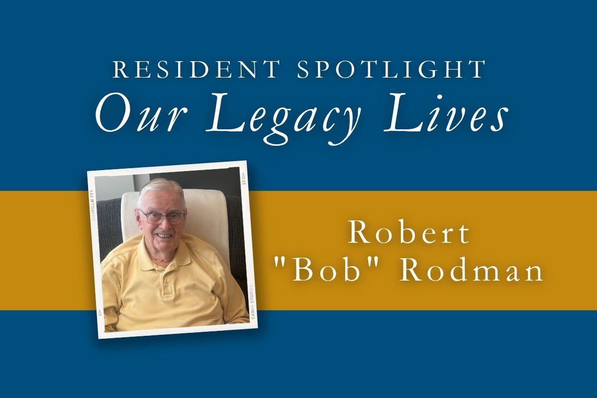 Resident spotlight banner with portrait of Robert 