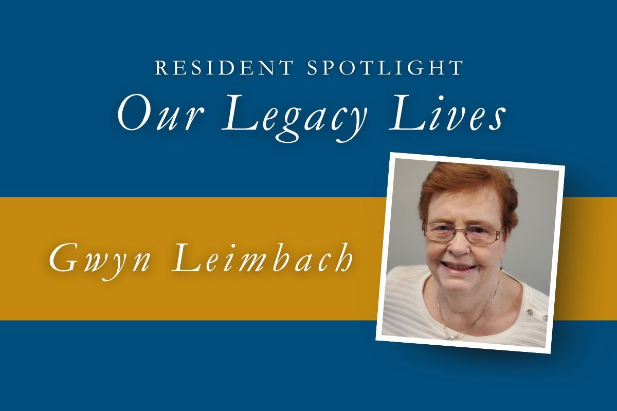 Resident Spotlight: Gwyn Leimbach. Portrait of a smiling woman