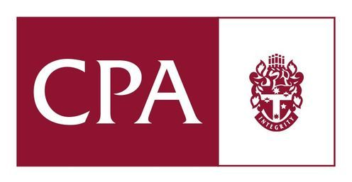 CPA Australia logo: White