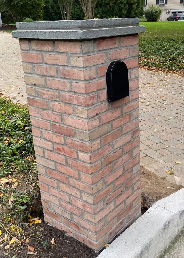 Brick mailbox rebuild by Omni-Roof