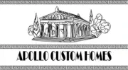 Logo: Greek temple drawing, "Apollo Custom Homes" text, surrounded by a decorative border.