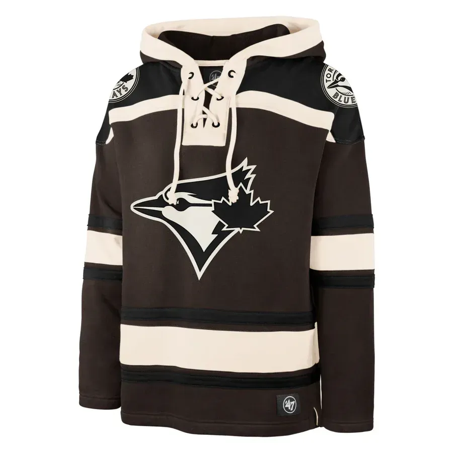'47 Toronto Blue Jays Dark Chocolate Lacer Hoodie