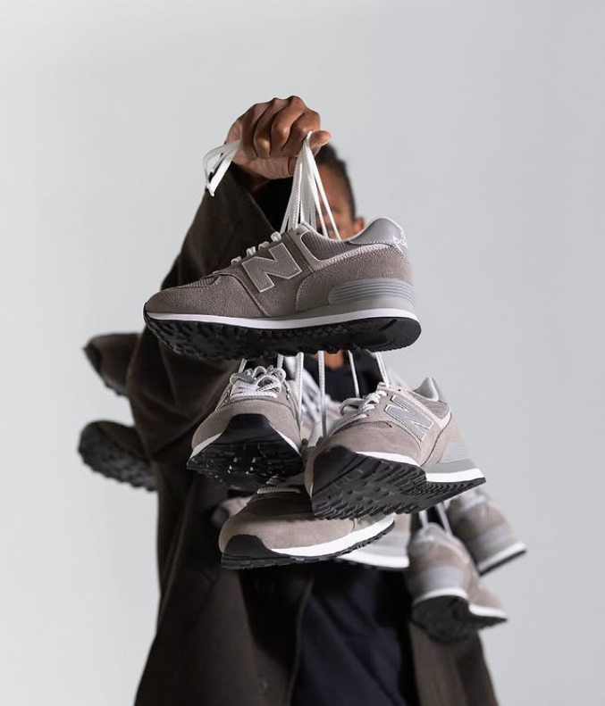 Selection of classic New Balance sneakers
