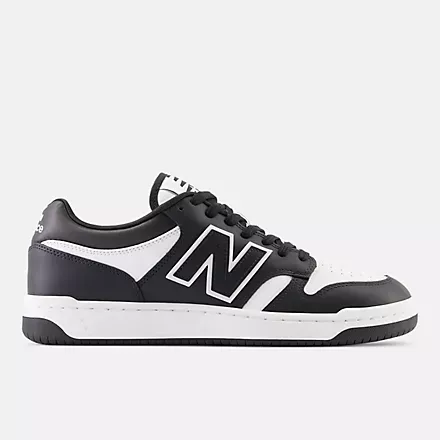 New Balance- 480 White with Black