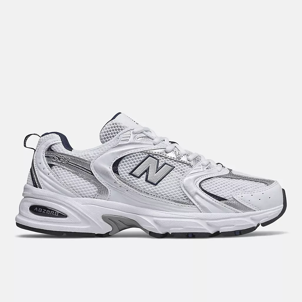 New Balance-530 White with Natural Indigo