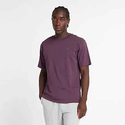 New Balance - Athletic Cotton T-Shirt Plum Brown