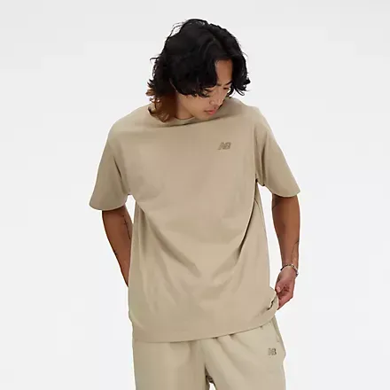 New Balance - Athletic Cotton T-Shirt Stoneware