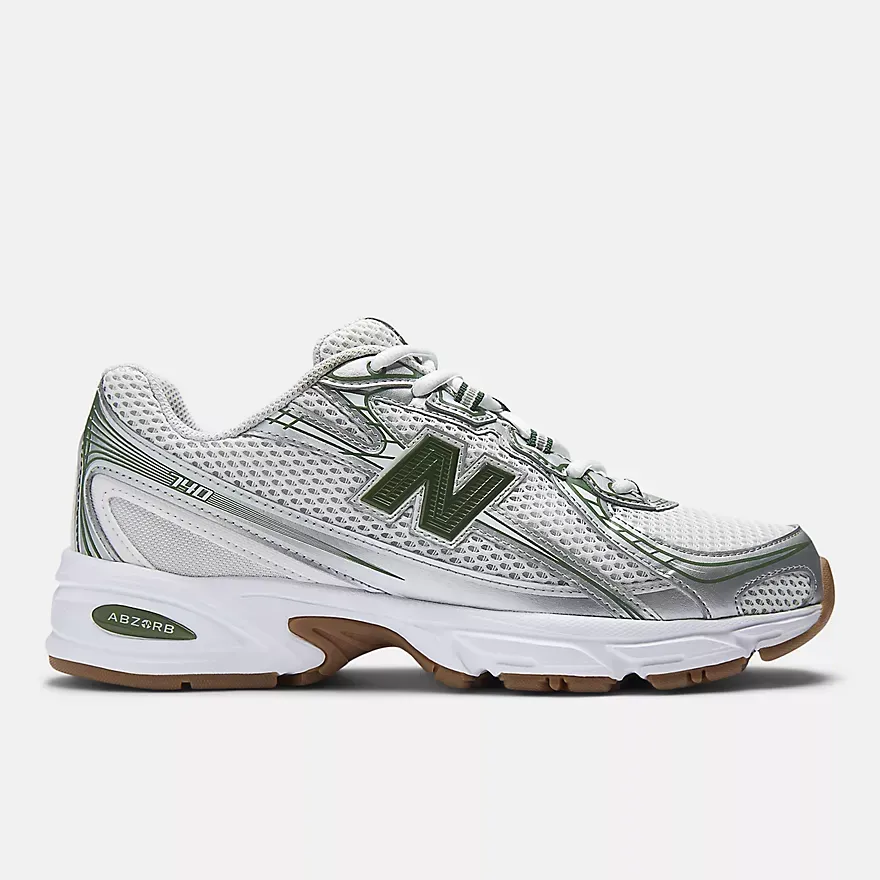 New Balance- 740 Grey Matter with Dark Alpine Green and Reflection