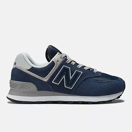 New Balance 574- Navy with White Women's