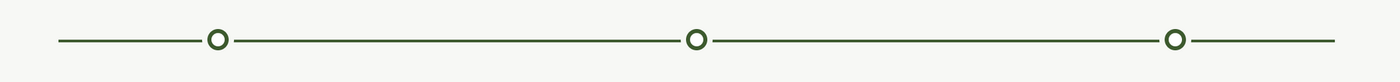 Thin beige horizontal line with three small green circular markers spaced evenly across it.