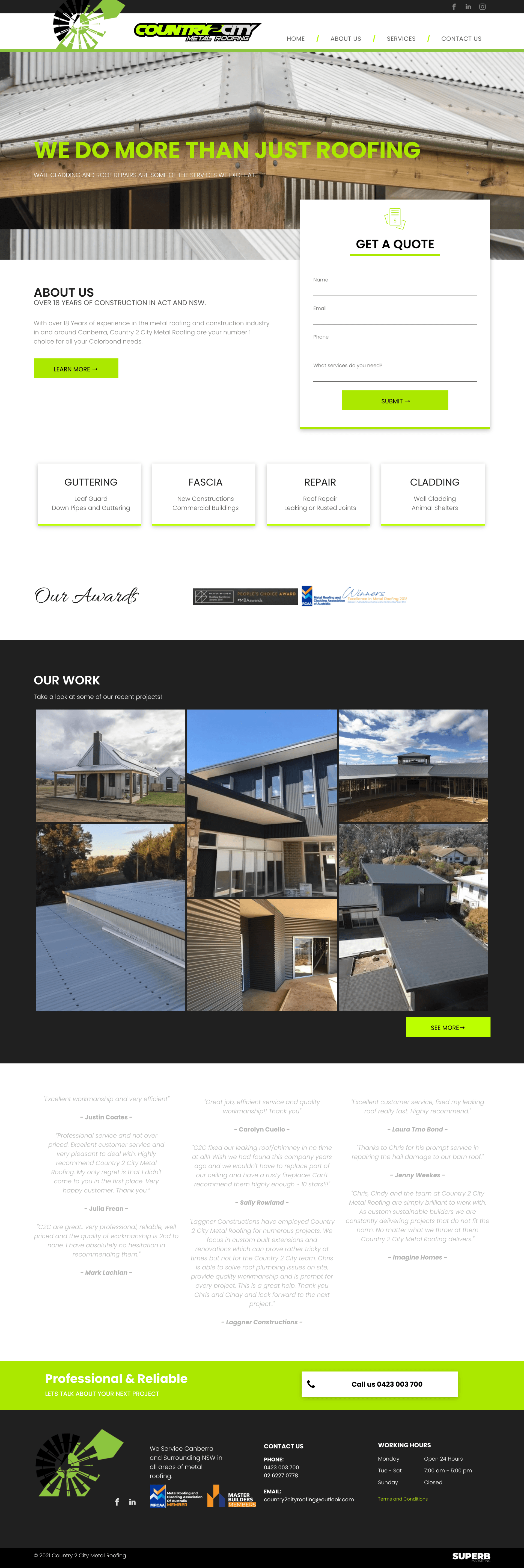Country 2 City Metal Roofing