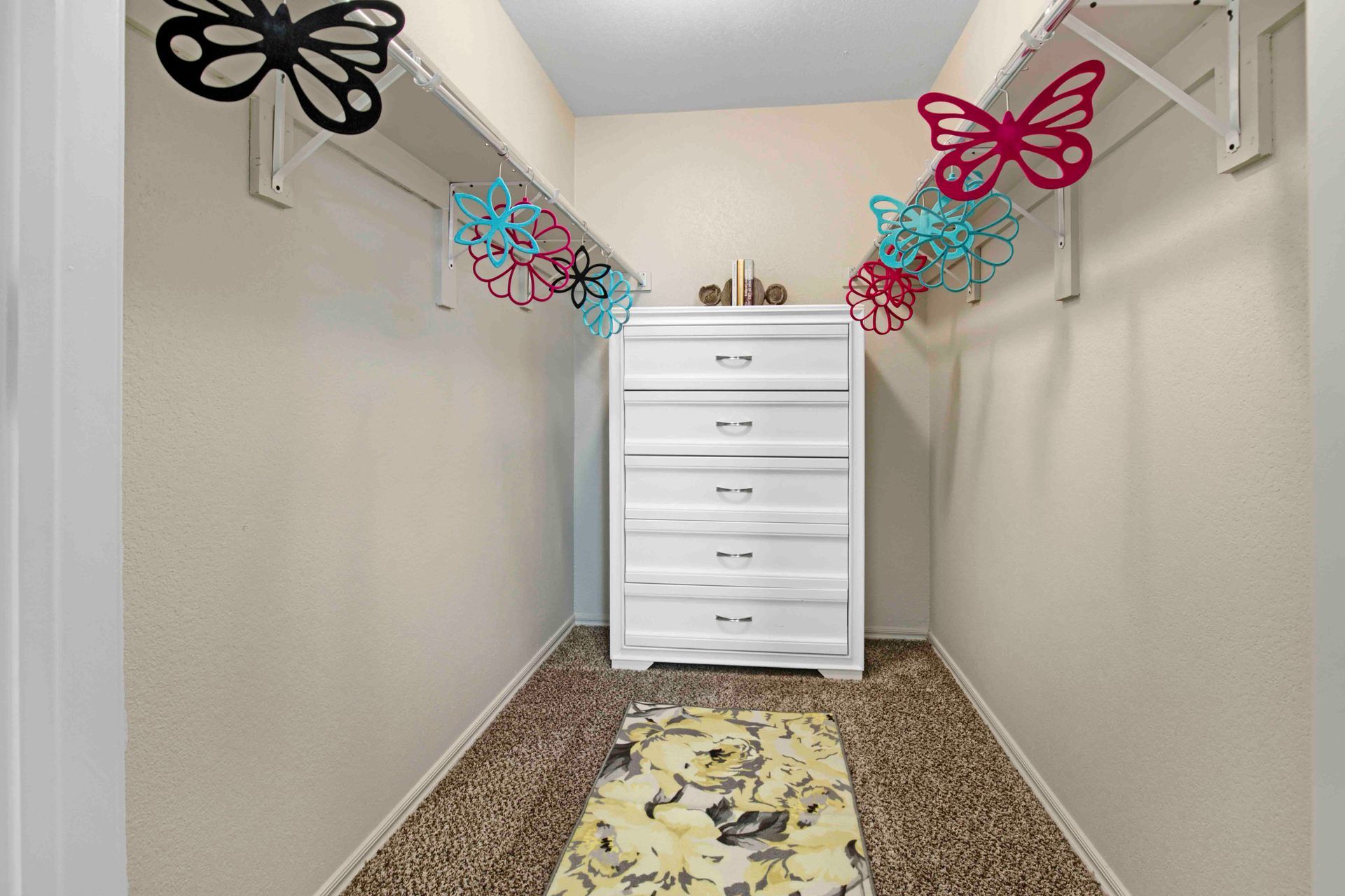 closet with dresser