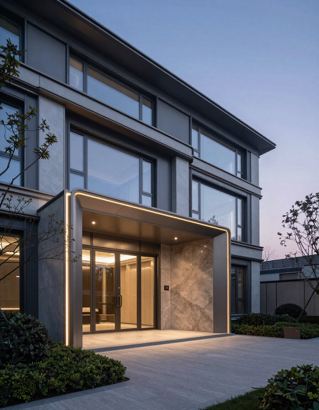 Residential exterior installation