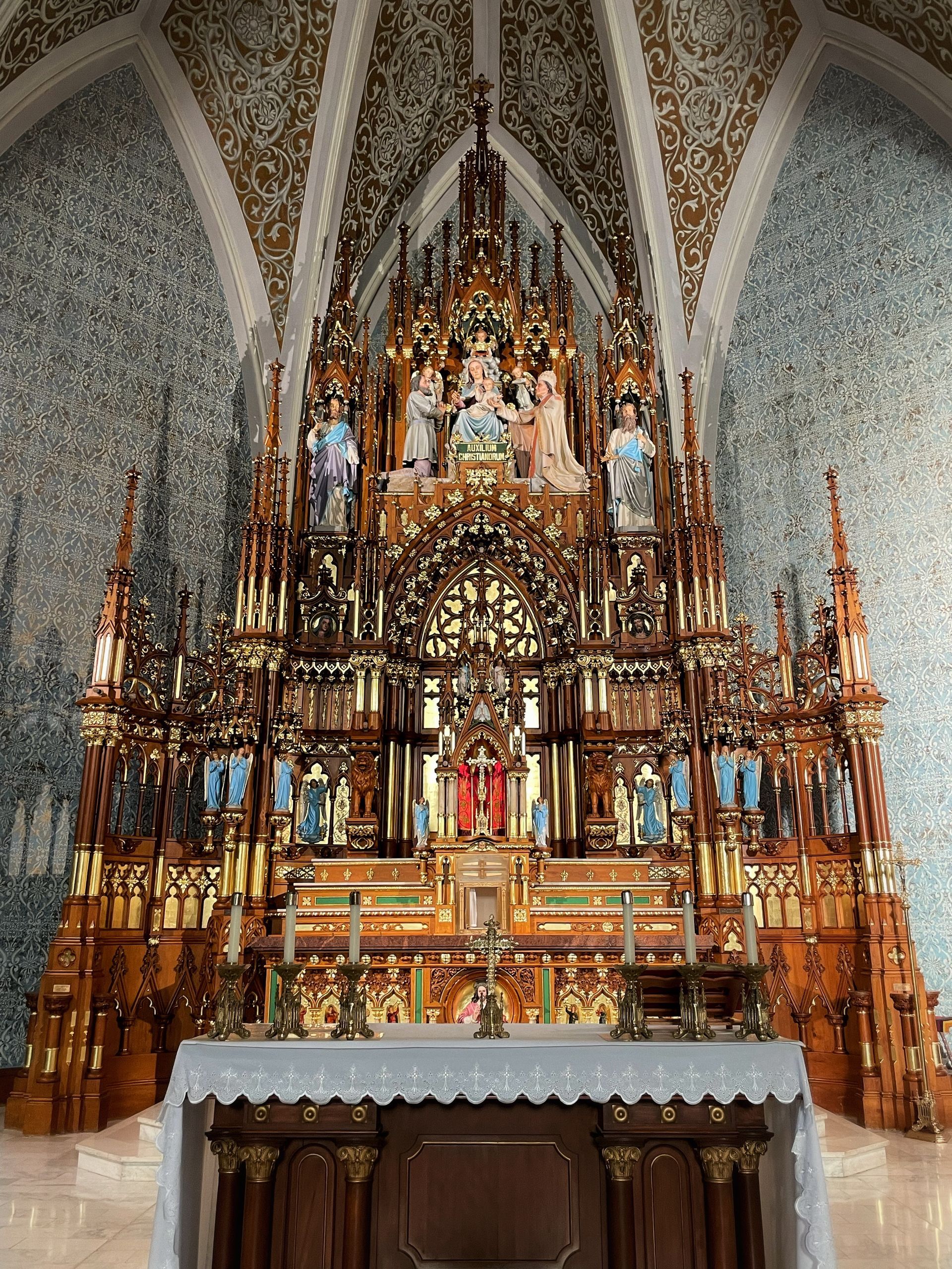 The high altar of St. Mary's Church