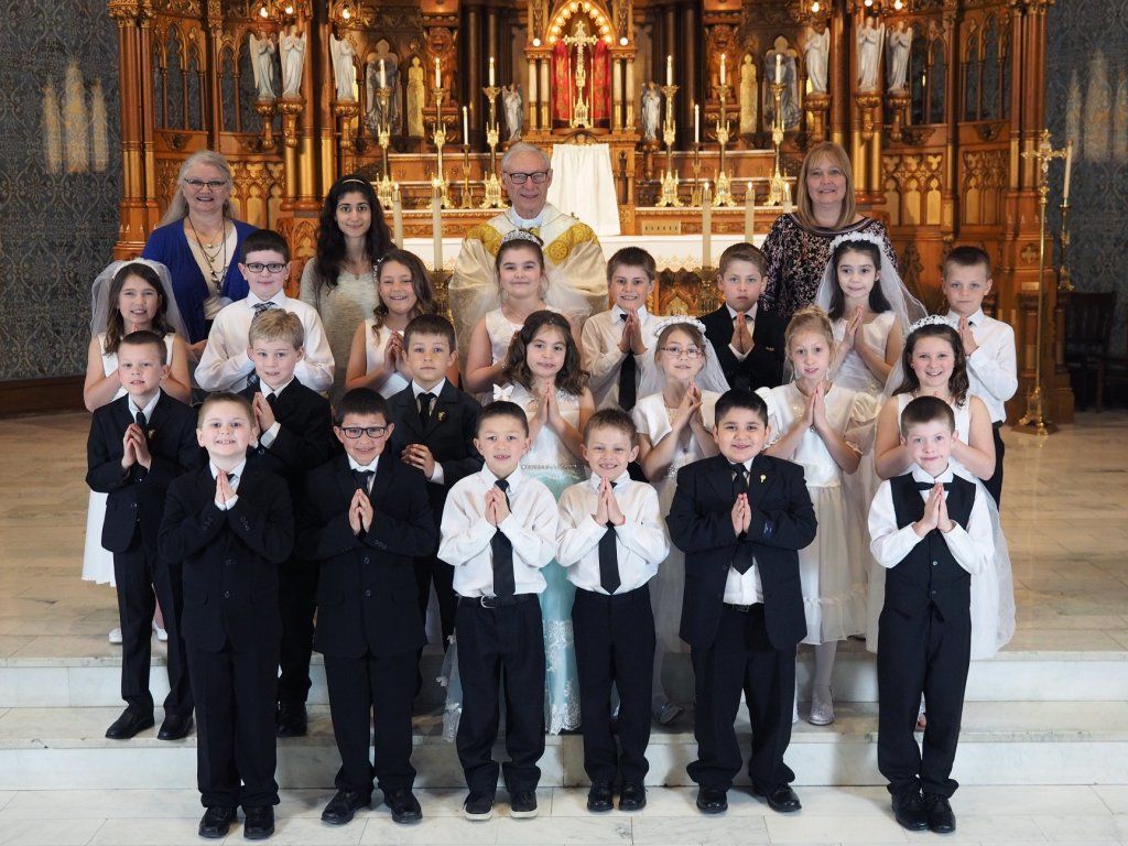First Communion at St. Mary's church in 2018