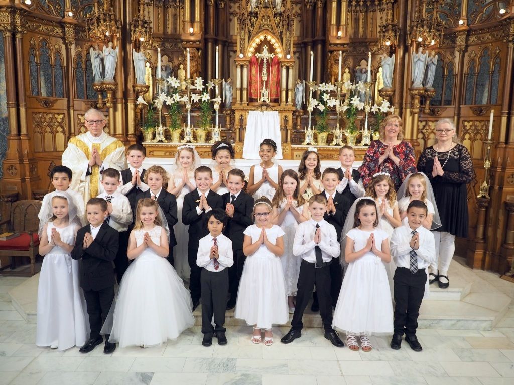 First Communion at St. Mary's church in 2019