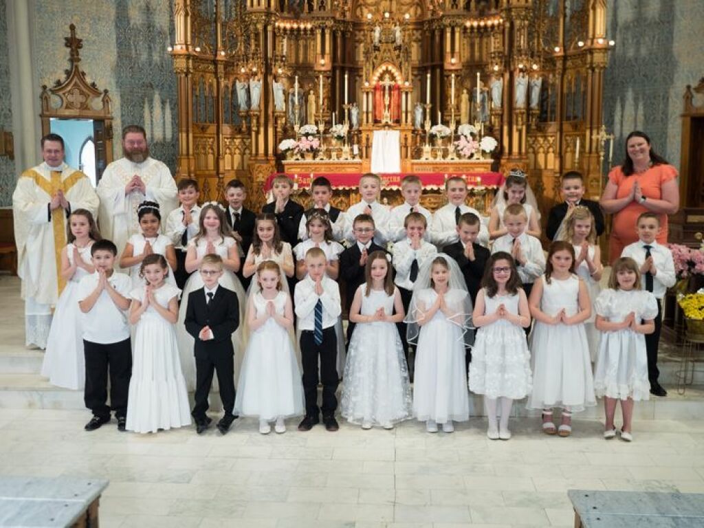 First Communion at St. Mary's church in 2022