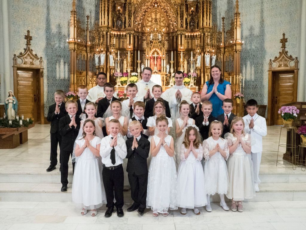 First Communion at St. Mary's church in 2023