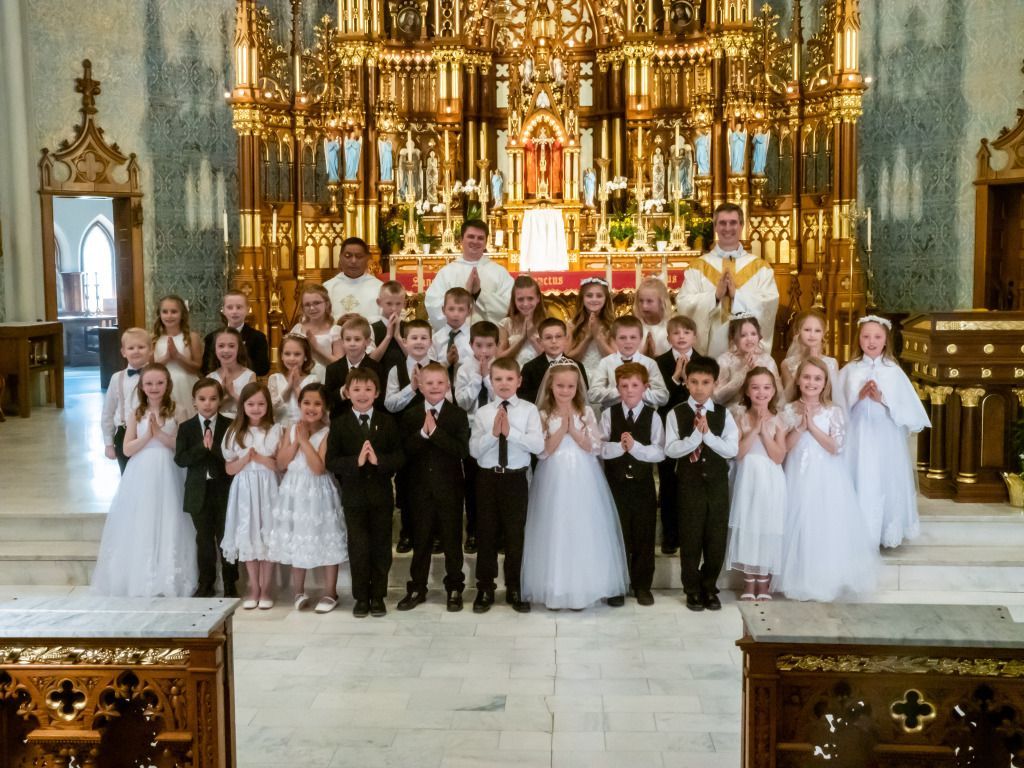 First Communion at St. Mary's church in 2025