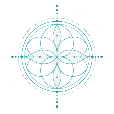 Sacred geometry seed of life motif