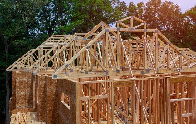 Framing beam of new house