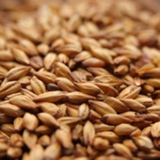 A close up of a pile of wheat grains