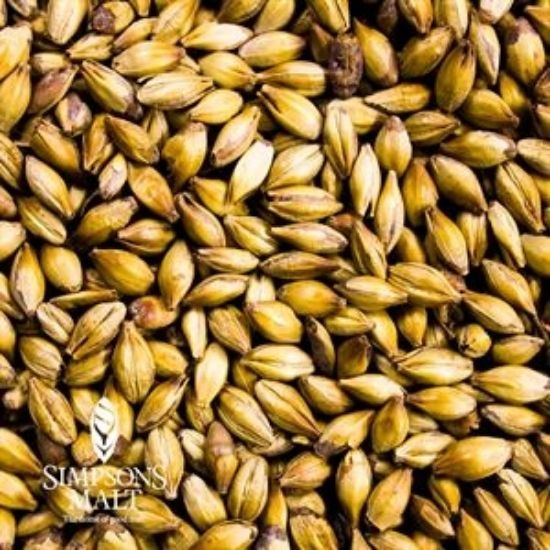 A close up of a pile of simpson 's malt