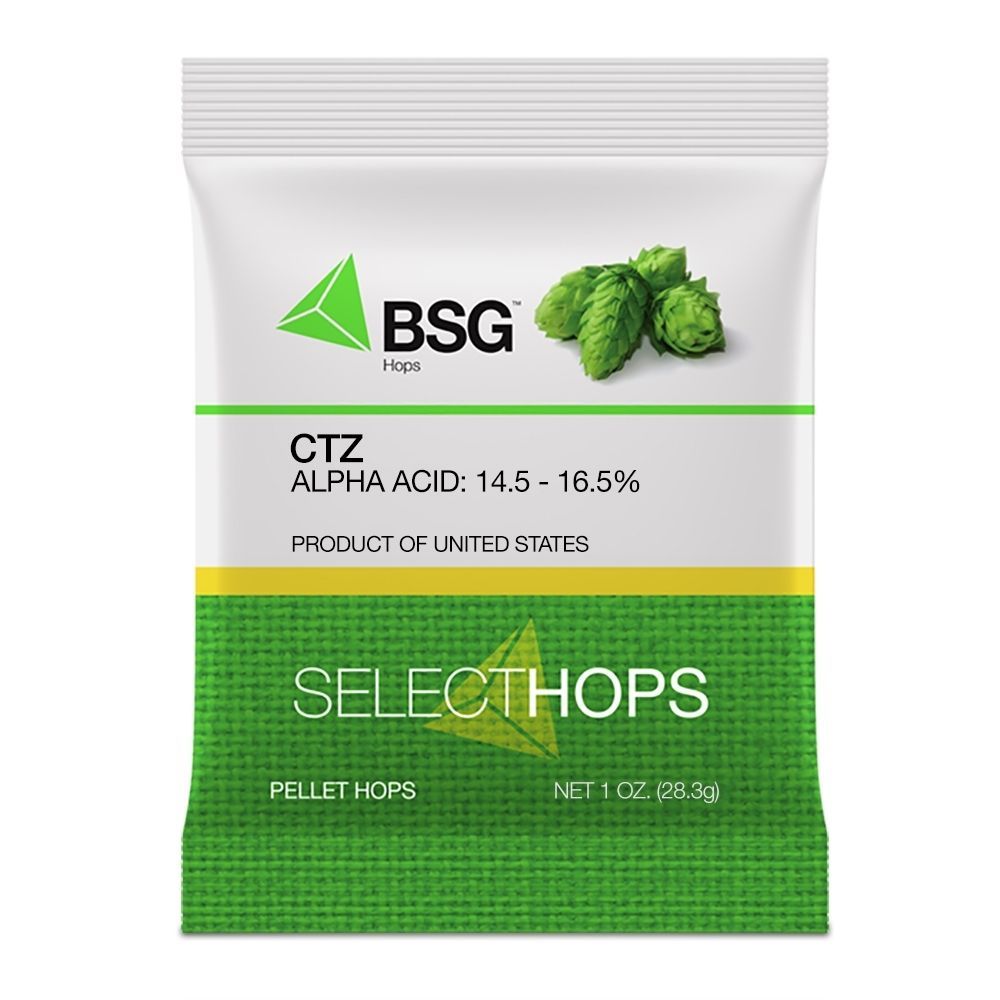 A bag of bsg select hops with a picture of hops on it.