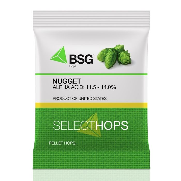 A bag of bsg nugget alpha acid pellet hops.