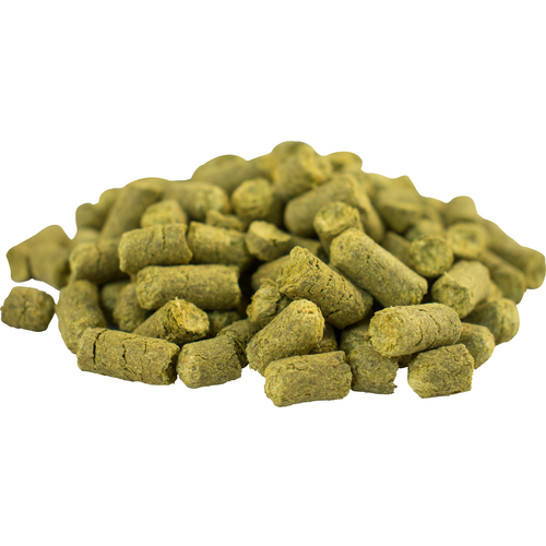 A pile of green pellets on a white background