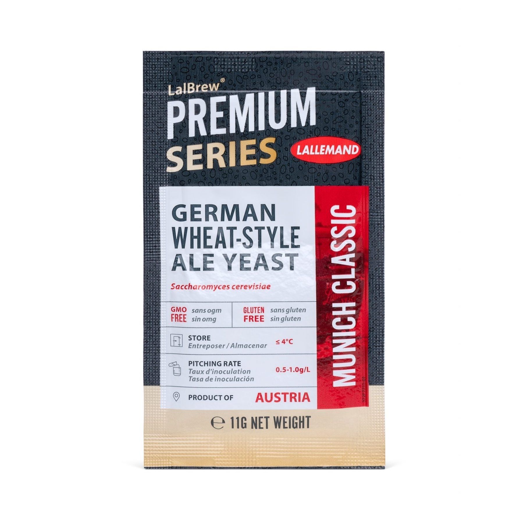 A package of premium series german wheat style ale yeast