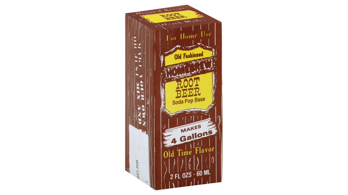 A brown box with a yellow label on it
