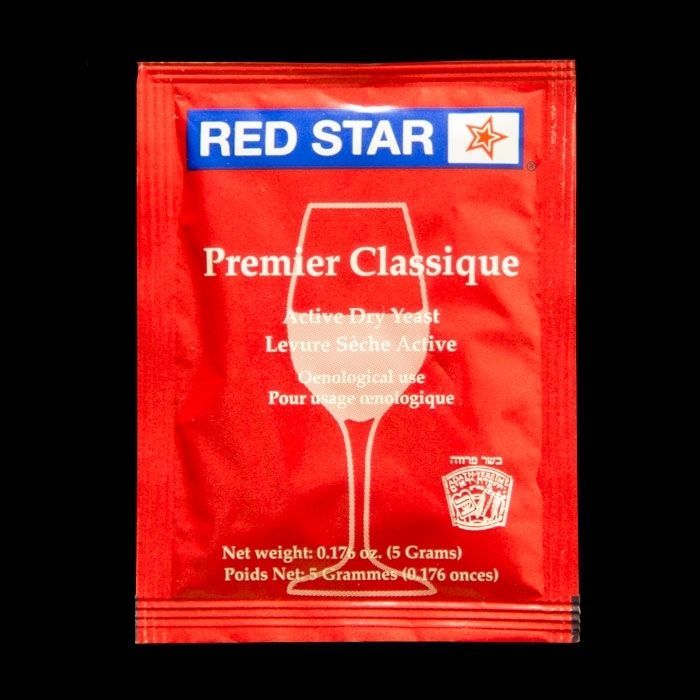 A bag of red star premier classique dry yeast