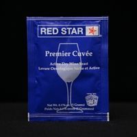 A blue bag of red star premier cuvee wine yeast.