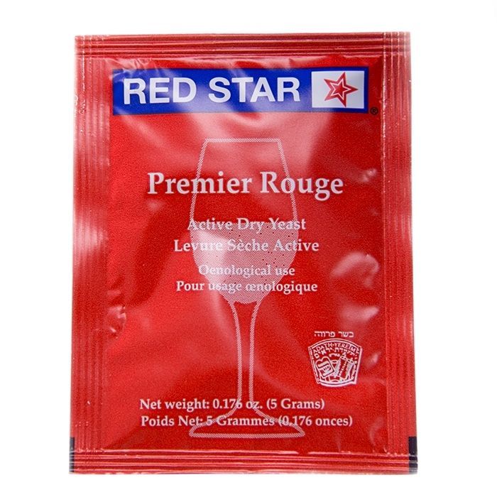 A red bag of red star premier rouge yeast