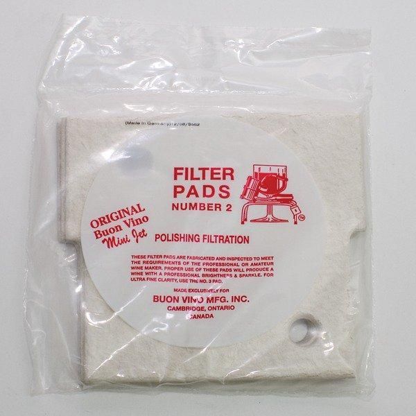 A package of filter pads number 2 polishing filtration