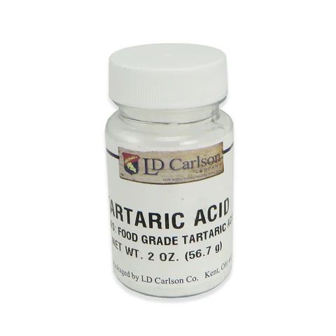 A bottle of artic acid is a food grade tartar
