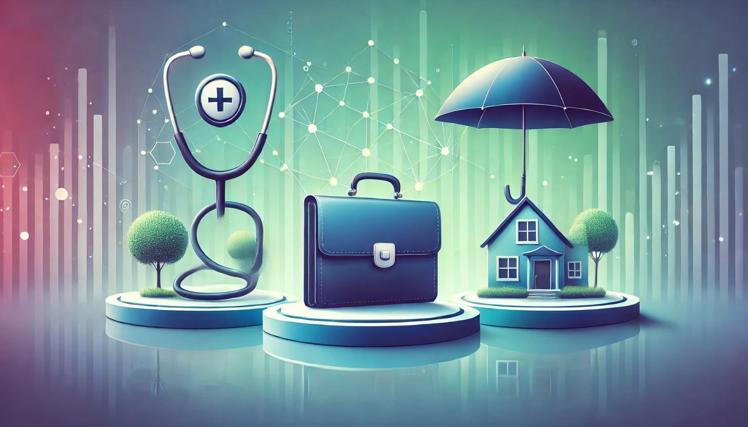  120 Zeichen (kurz & prägnant): Symbolbild für die drei wichtigsten Existenzversicherungen: Gesundheit, Arbeitskraft und Hab und Gut absichern.   200 Zeichen (mittel, mit Keywords): Visualisierung der drei zentralen Existenzversicherungen für Privatkunden: Krankenversicherung, Berufsunfähigkeit und Absicherung von Eigentum wie Hausrat und Haftpflicht – essenziell für deine Existenz.   300 Zeichen (ausführlich, SEO-optimiert): Symbolhafte Darstellung der drei wichtigsten Existenzversicherungen für Privatkunden: Krankenversicherung (Gesundheit), Berufsunfähigkeitsversicherung (Arbeitskraft) und Sachschutz (Haus, Haftpflicht). Ideal für Beiträge zur finanziellen Grundabsicherung im Alltag.