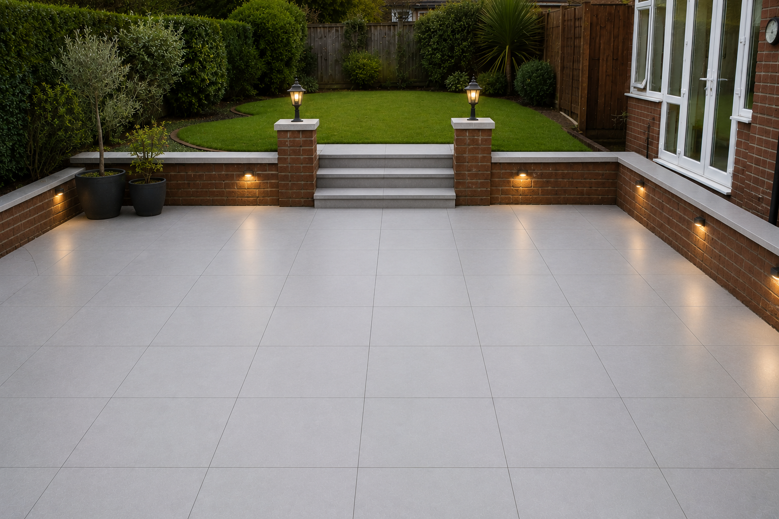Resurfaced resin driveway smooth and restored