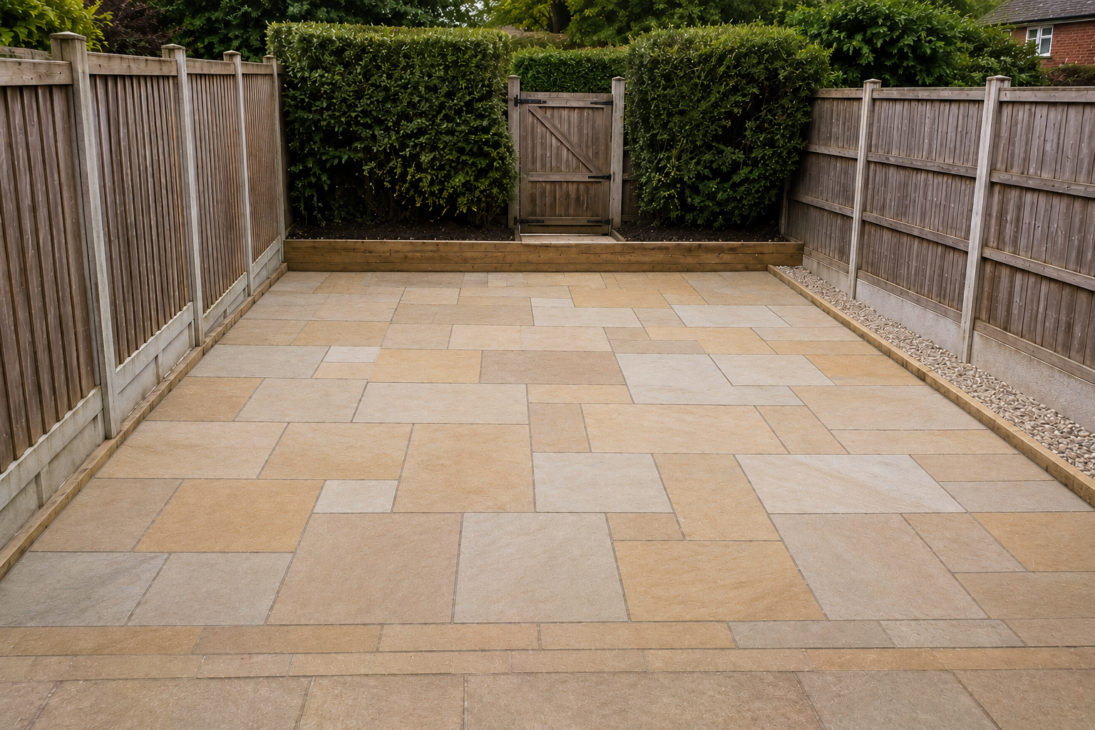 Resurfaced resin driveway smooth and restored